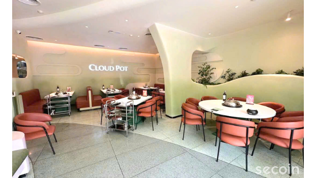 Gạch Terrazzo hạt kính Secoin tại Nhà hàng Cloud Pot, Tp. Hồ Chí Minh